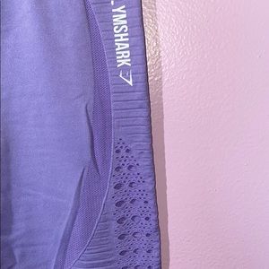 Purple gym shark leggings